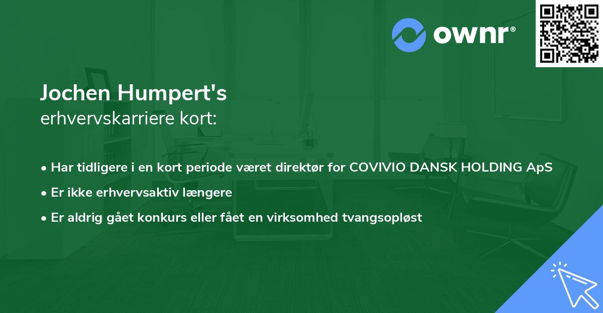 Jochen Humpert's erhvervskarriere kort