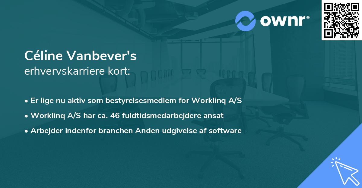 Céline Vanbever's erhvervskarriere kort