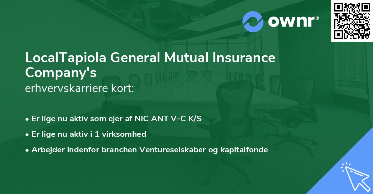 LocalTapiola General Mutual Insurance Company's erhvervskarriere kort