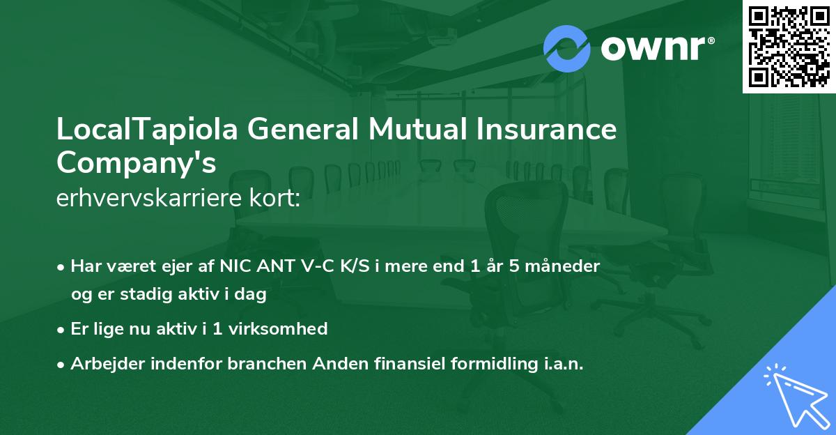 LocalTapiola General Mutual Insurance Company's erhvervskarriere kort