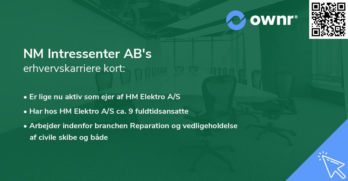 NM Intressenter AB's erhvervskarriere kort