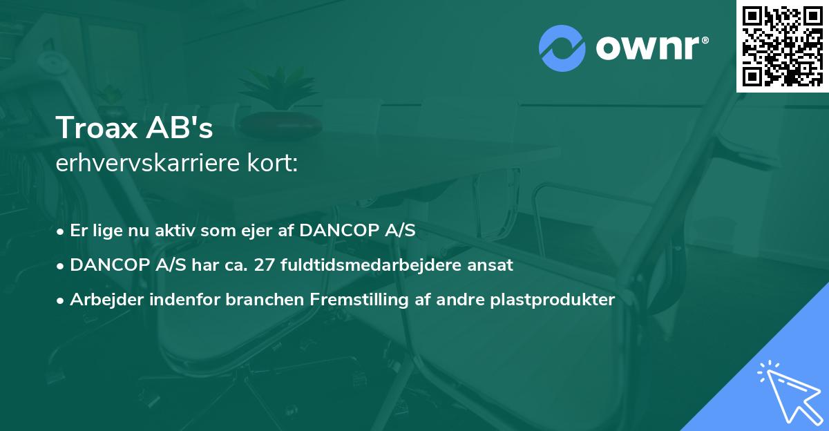 Troax AB's erhvervskarriere kort