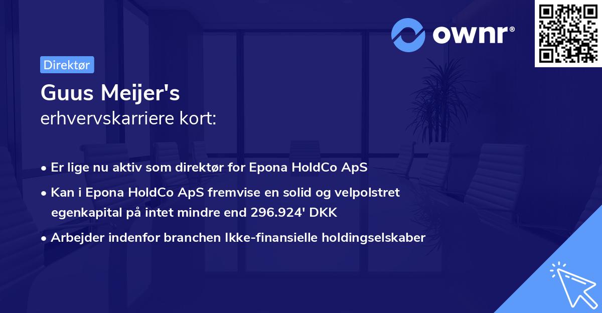 Guus Meijer's erhvervskarriere kort