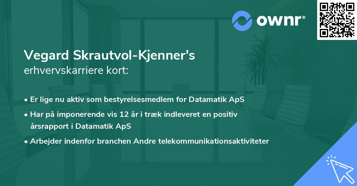 Vegard Skrautvol-Kjenner's erhvervskarriere kort