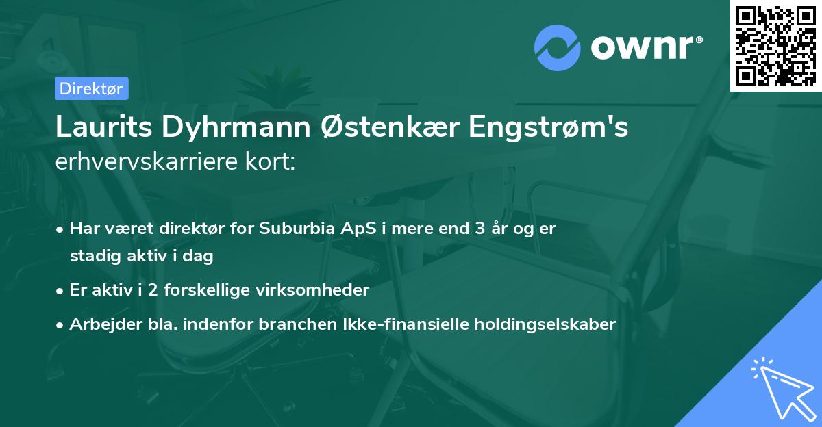 Laurits Dyhrmann Østenkær Engstrøm's erhvervskarriere kort