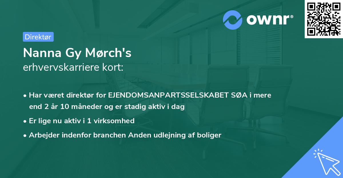 Nanna Gy Mørch's erhvervskarriere kort
