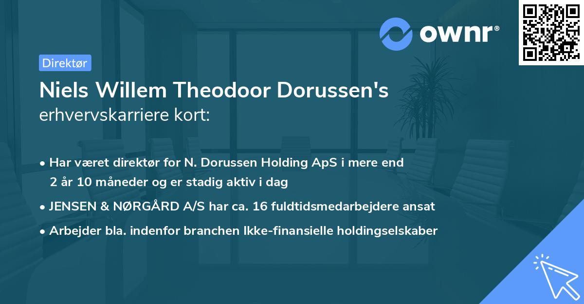 Niels Willem Theodoor Dorussen's erhvervskarriere kort