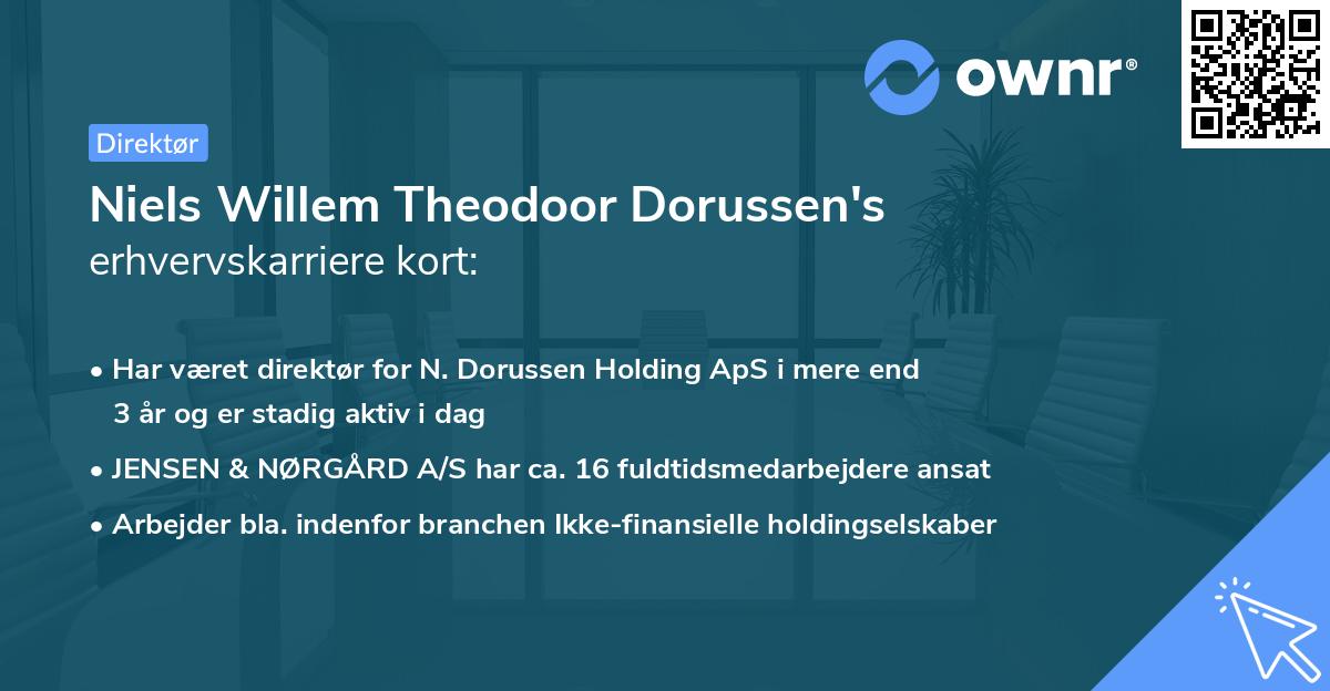 Niels Willem Theodoor Dorussen's erhvervskarriere kort