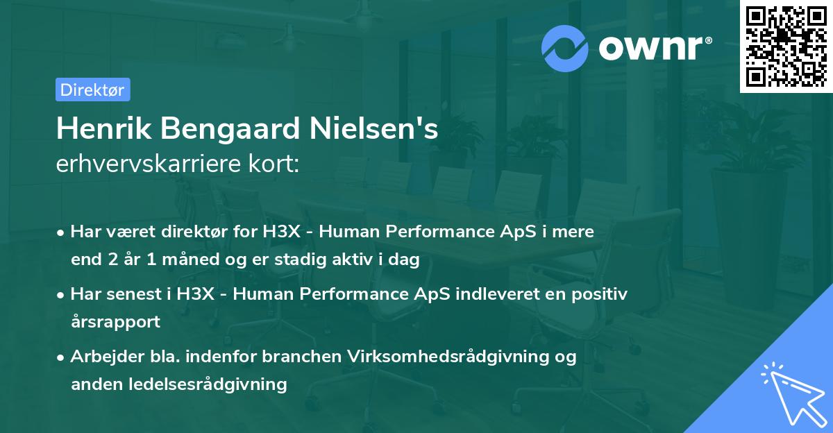 Henrik Bengaard Nielsen's erhvervskarriere kort