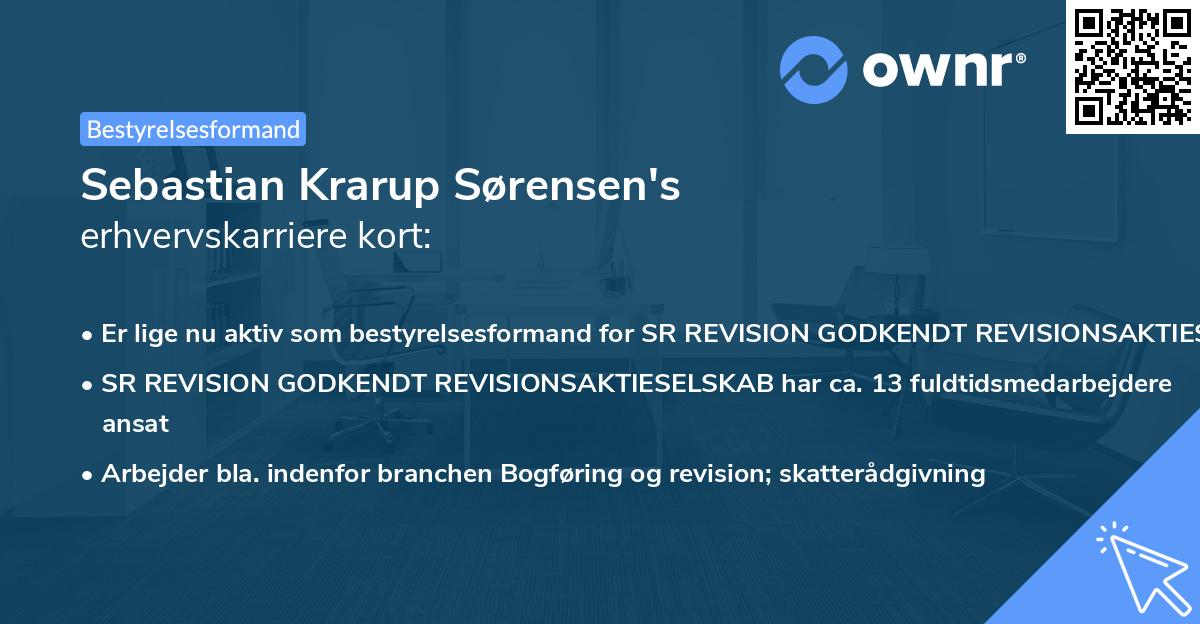Sebastian Krarup Sørensen's erhvervskarriere kort