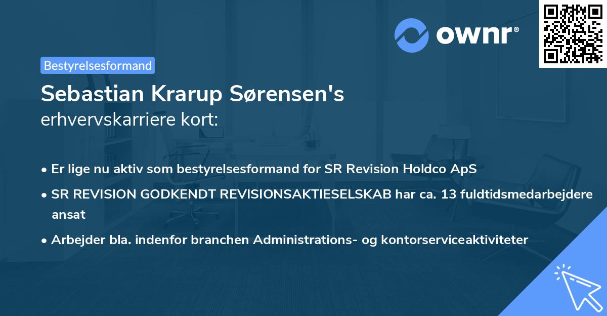 Sebastian Krarup Sørensen's erhvervskarriere kort