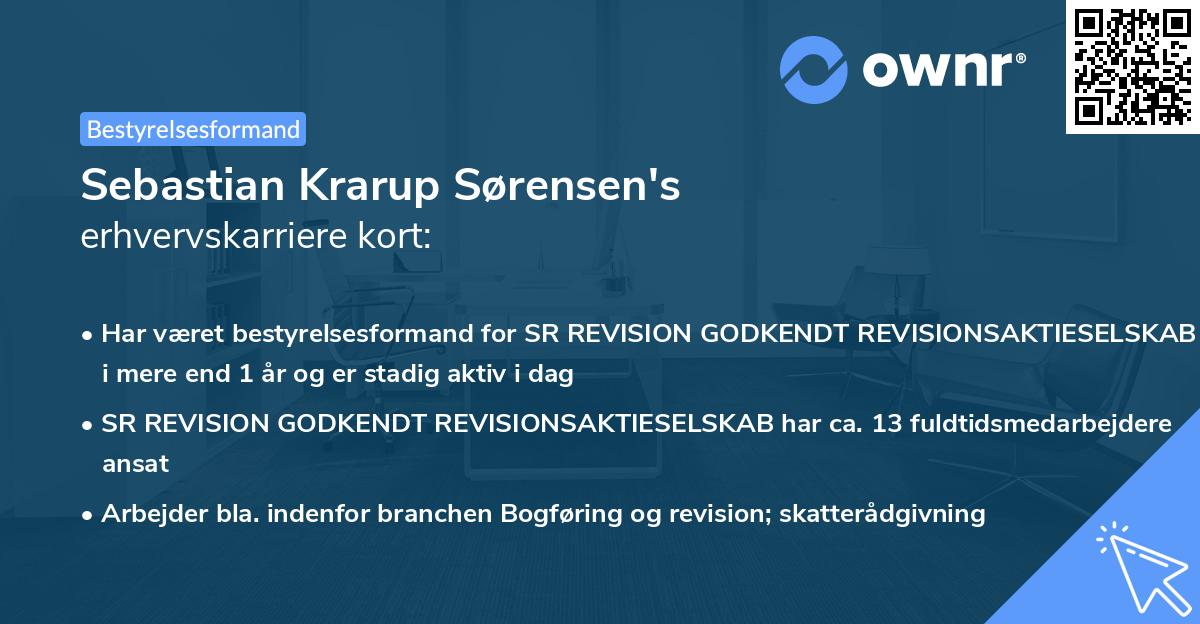 Sebastian Krarup Sørensen's erhvervskarriere kort