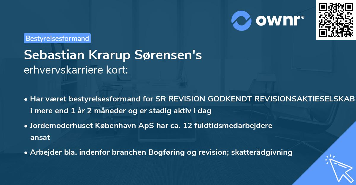 Sebastian Krarup Sørensen's erhvervskarriere kort