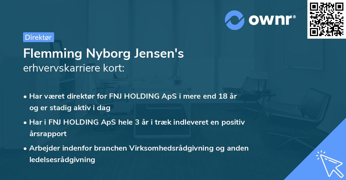 Flemming Nyborg Jensen's erhvervskarriere kort