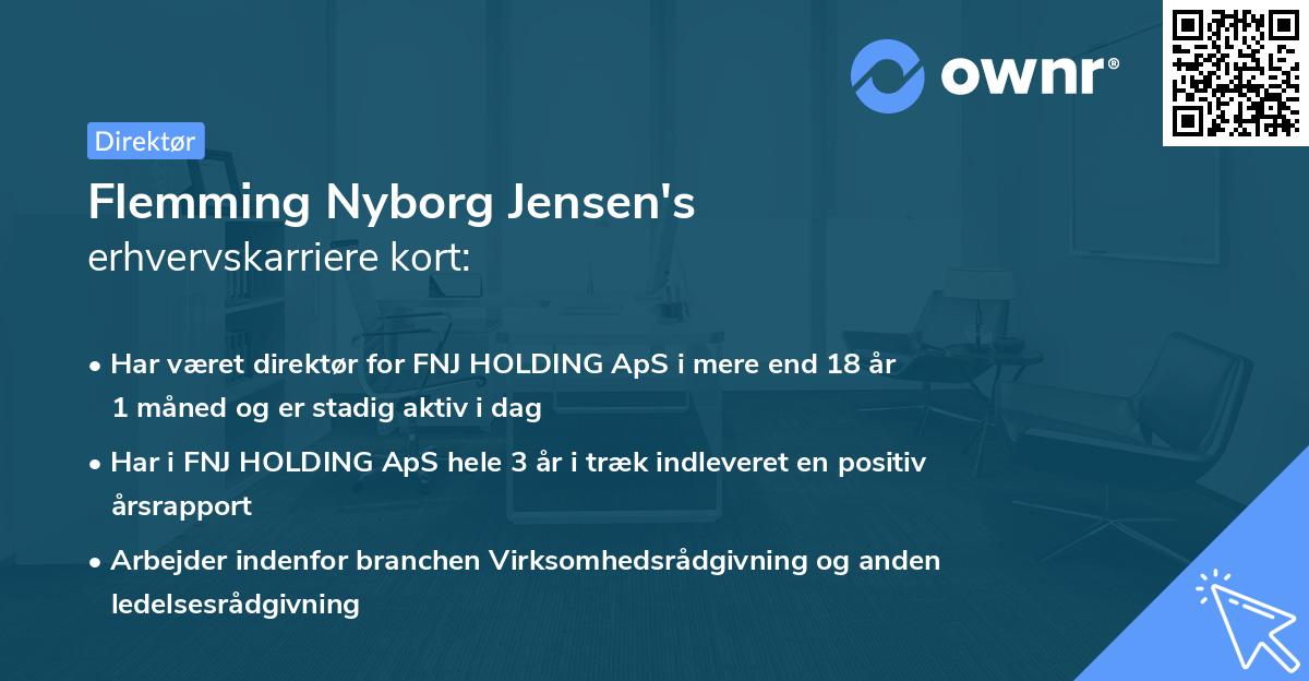 Flemming Nyborg Jensen's erhvervskarriere kort