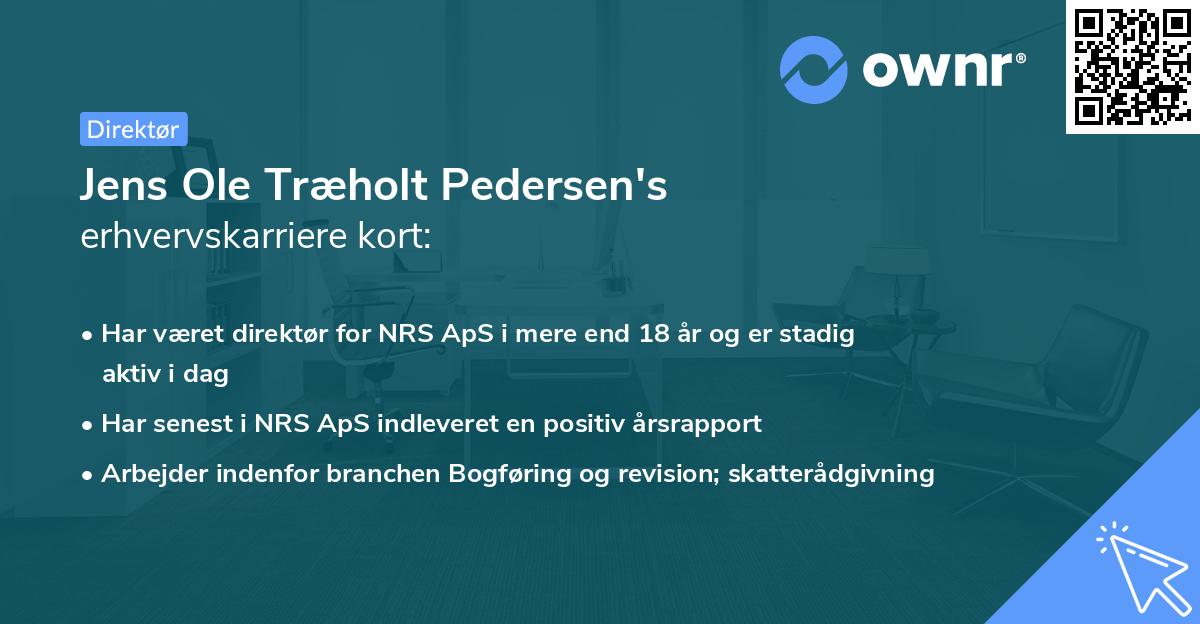 Jens Ole Træholt Pedersen's erhvervskarriere kort
