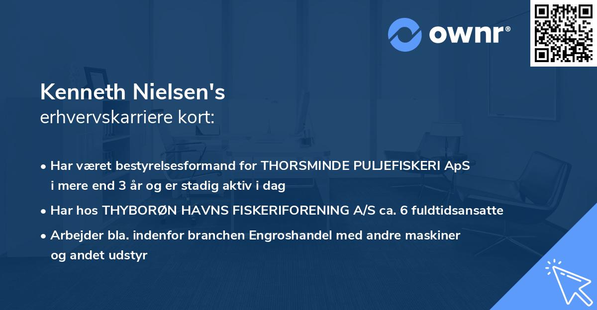 Kenneth Nielsen's erhvervskarriere kort