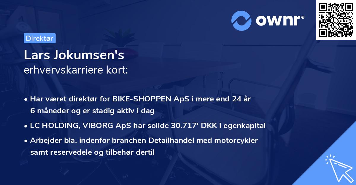 Lars Jokumsen's erhvervskarriere kort