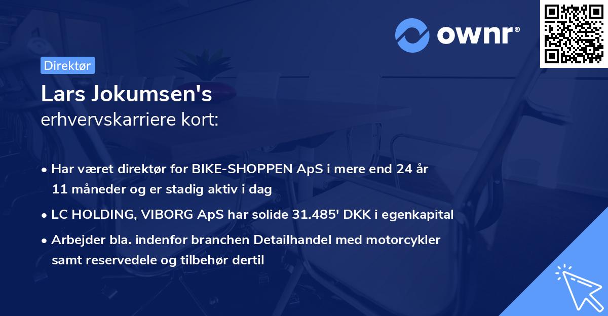 Lars Jokumsen's erhvervskarriere kort