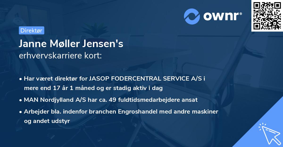 Janne Møller Jensen's erhvervskarriere kort