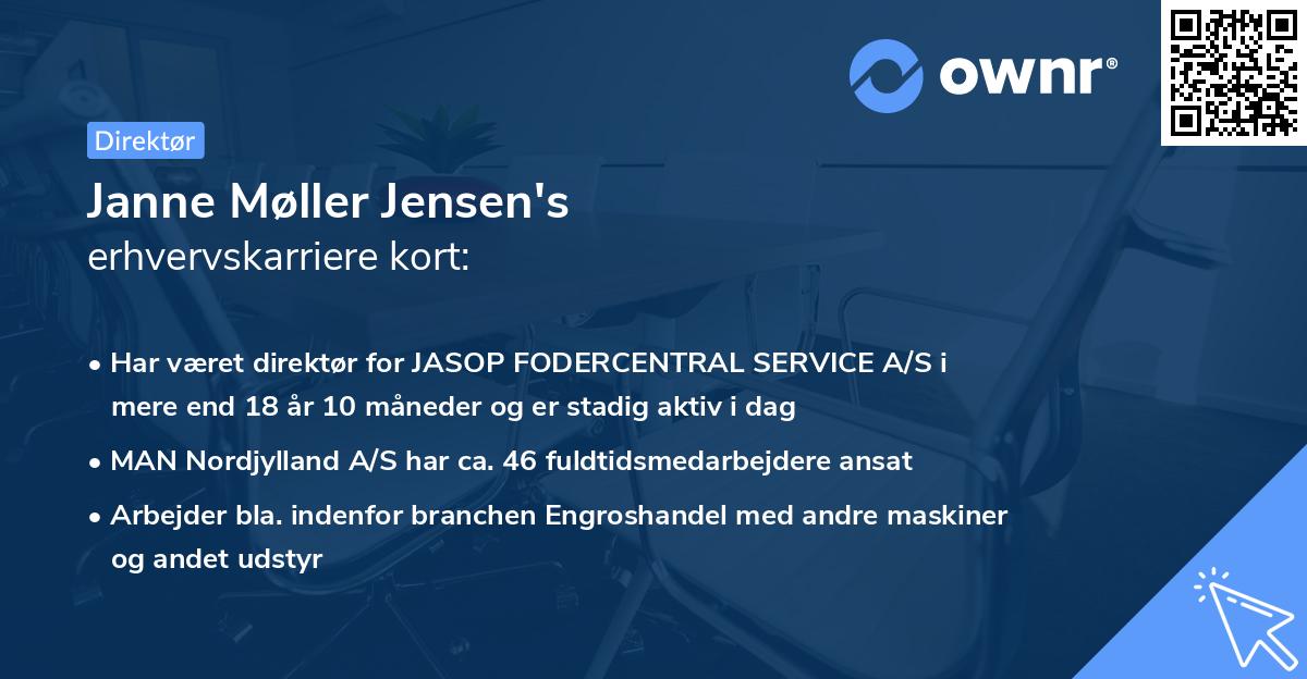 Janne Møller Jensen's erhvervskarriere kort