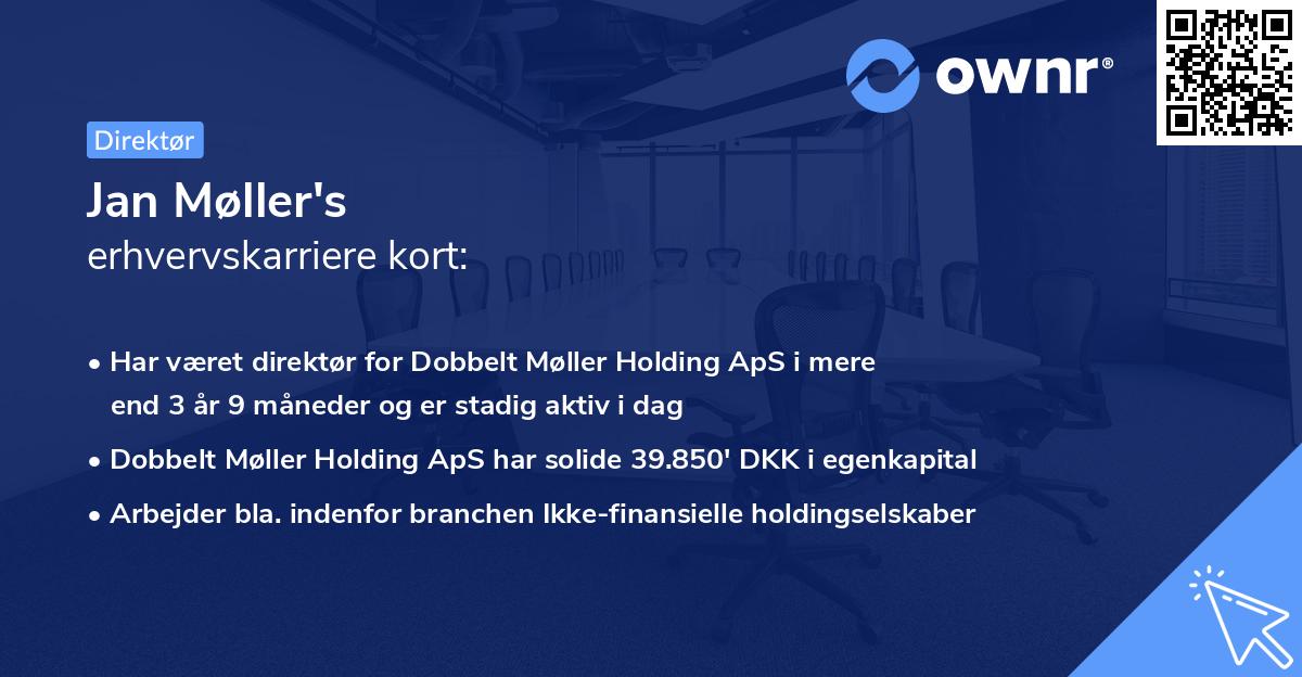 Jan Møller's erhvervskarriere kort