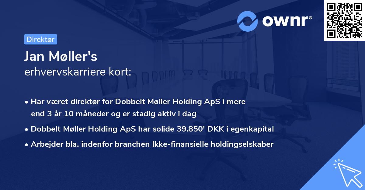 Jan Møller's erhvervskarriere kort