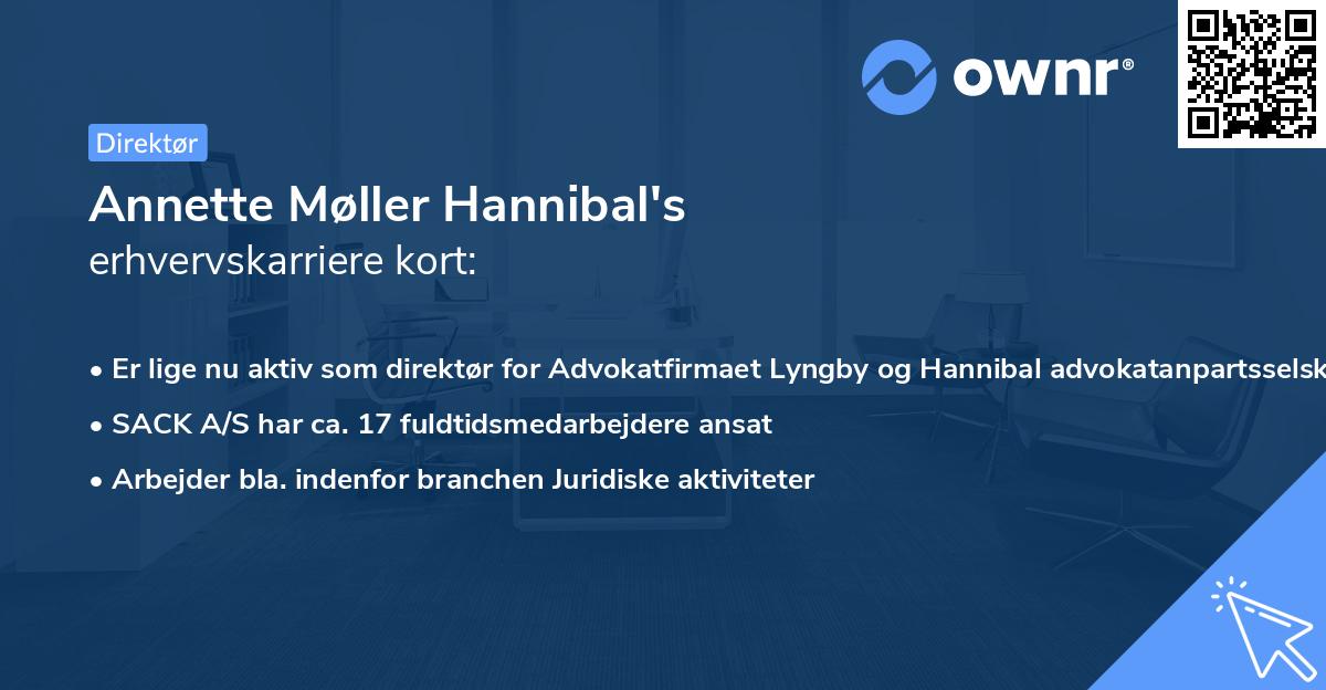 Annette Møller Hannibal's erhvervskarriere kort