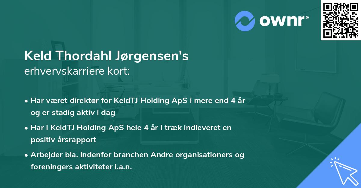 Keld Thordahl Jørgensen's erhvervskarriere kort