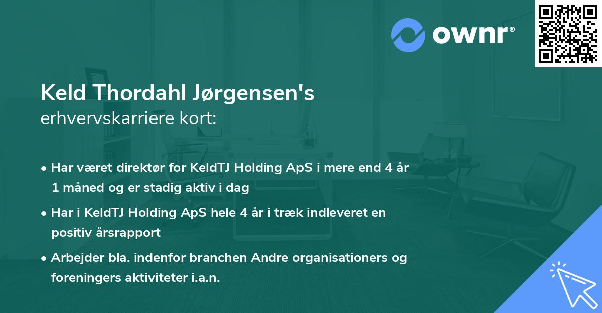 Keld Thordahl Jørgensen's erhvervskarriere kort