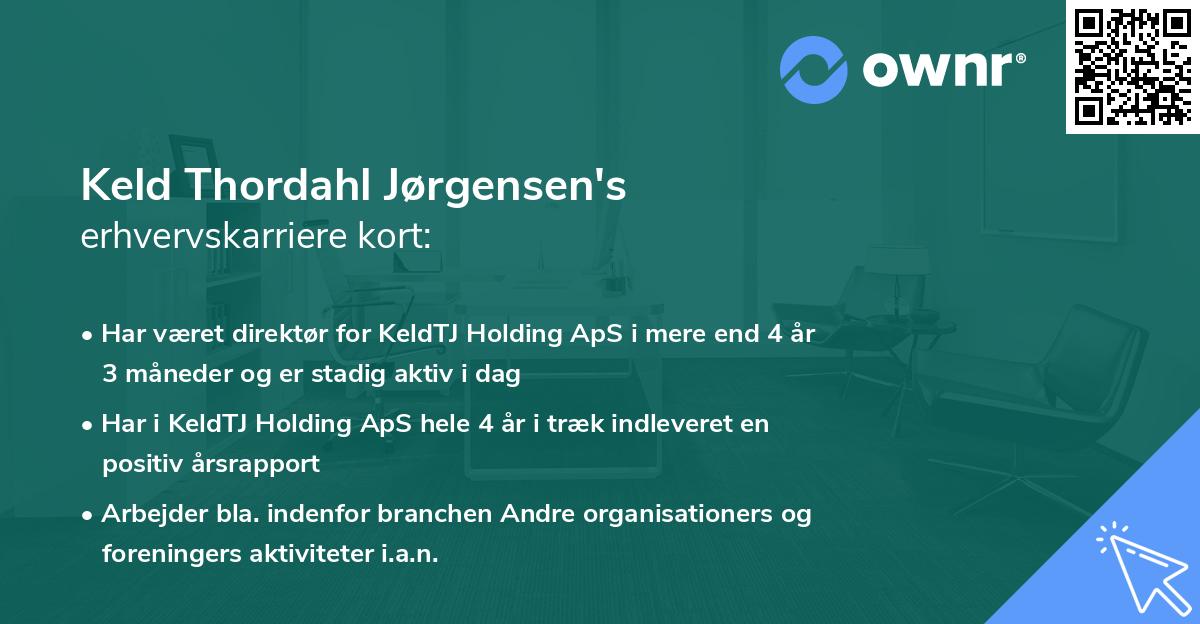 Keld Thordahl Jørgensen's erhvervskarriere kort