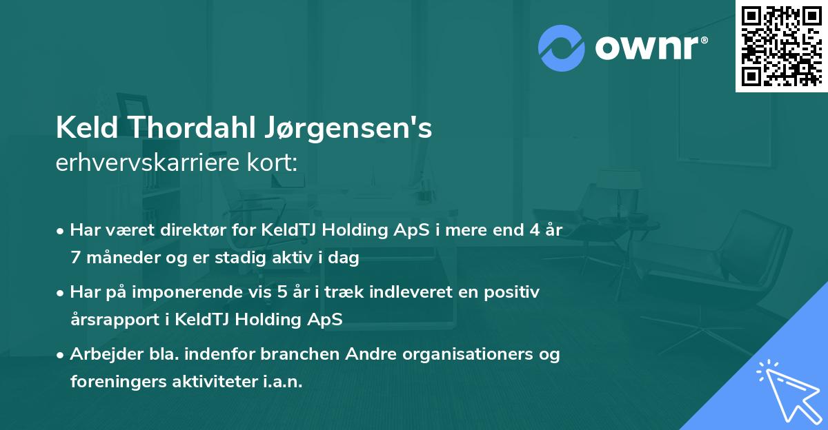 Keld Thordahl Jørgensen's erhvervskarriere kort