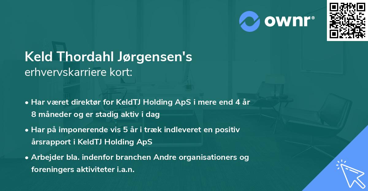 Keld Thordahl Jørgensen's erhvervskarriere kort