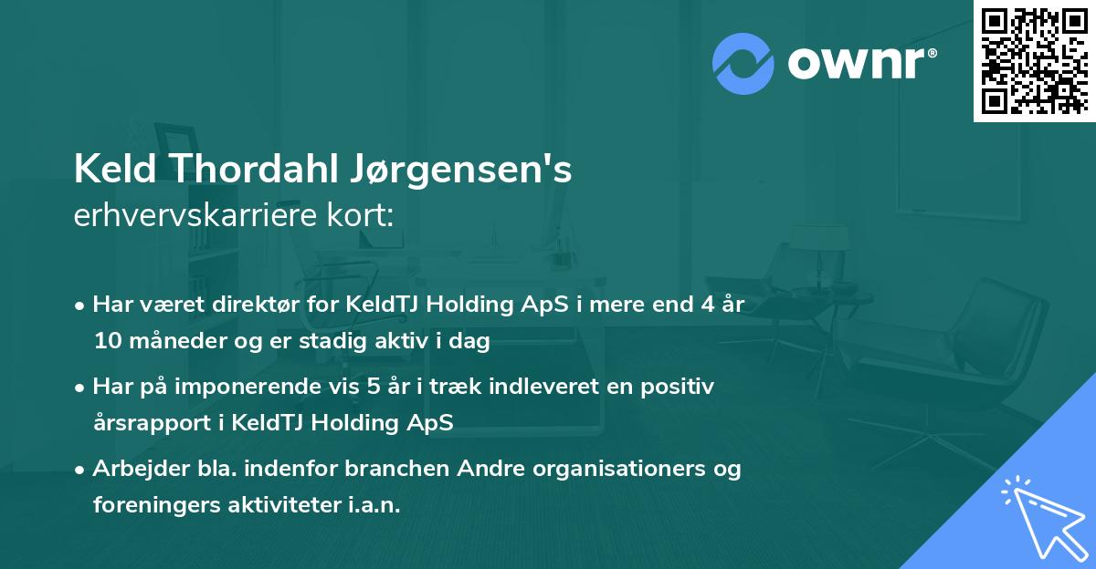 Keld Thordahl Jørgensen's erhvervskarriere kort