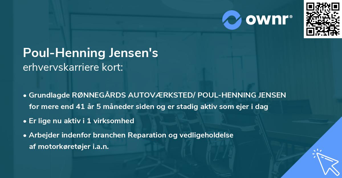 Poul-Henning Jensen's erhvervskarriere kort