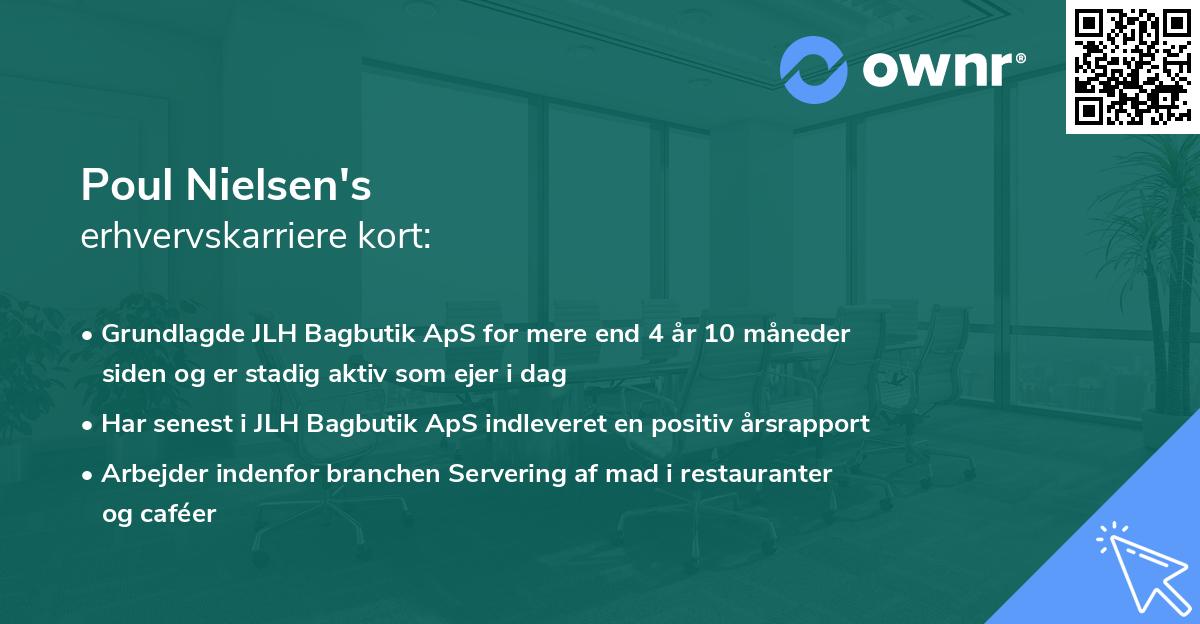 Poul Nielsen's erhvervskarriere kort