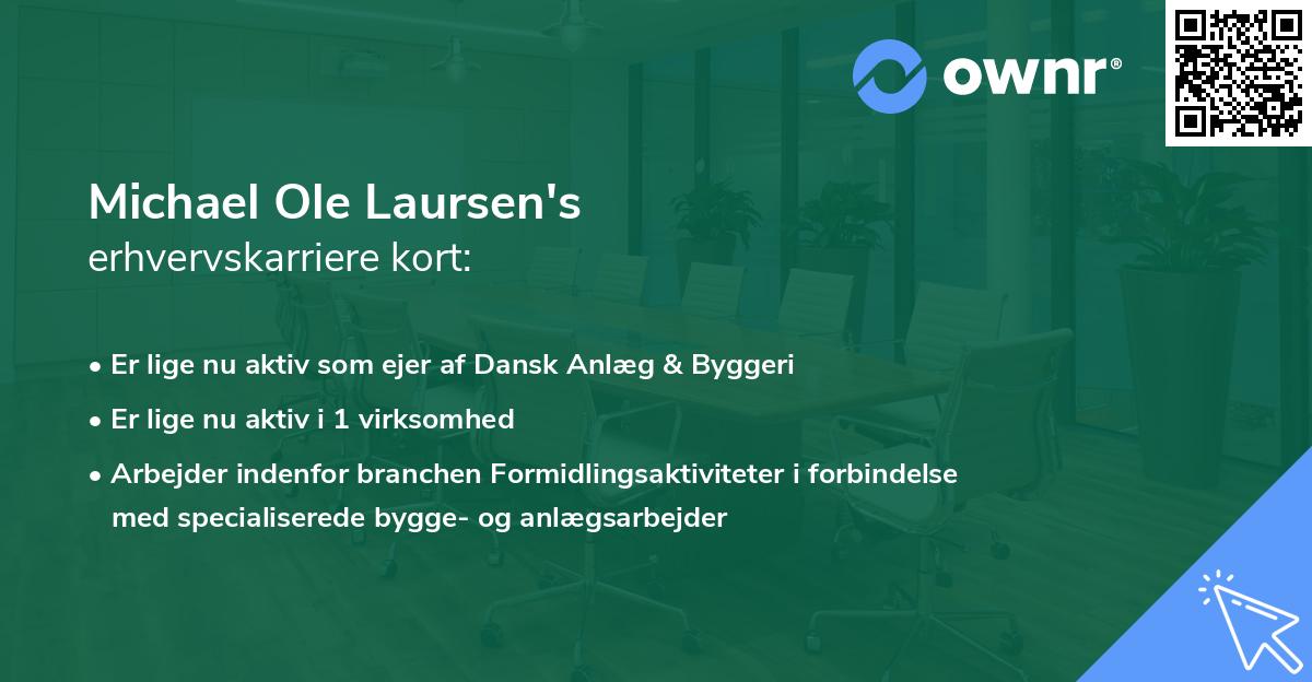 Michael Ole Laursen's erhvervskarriere kort