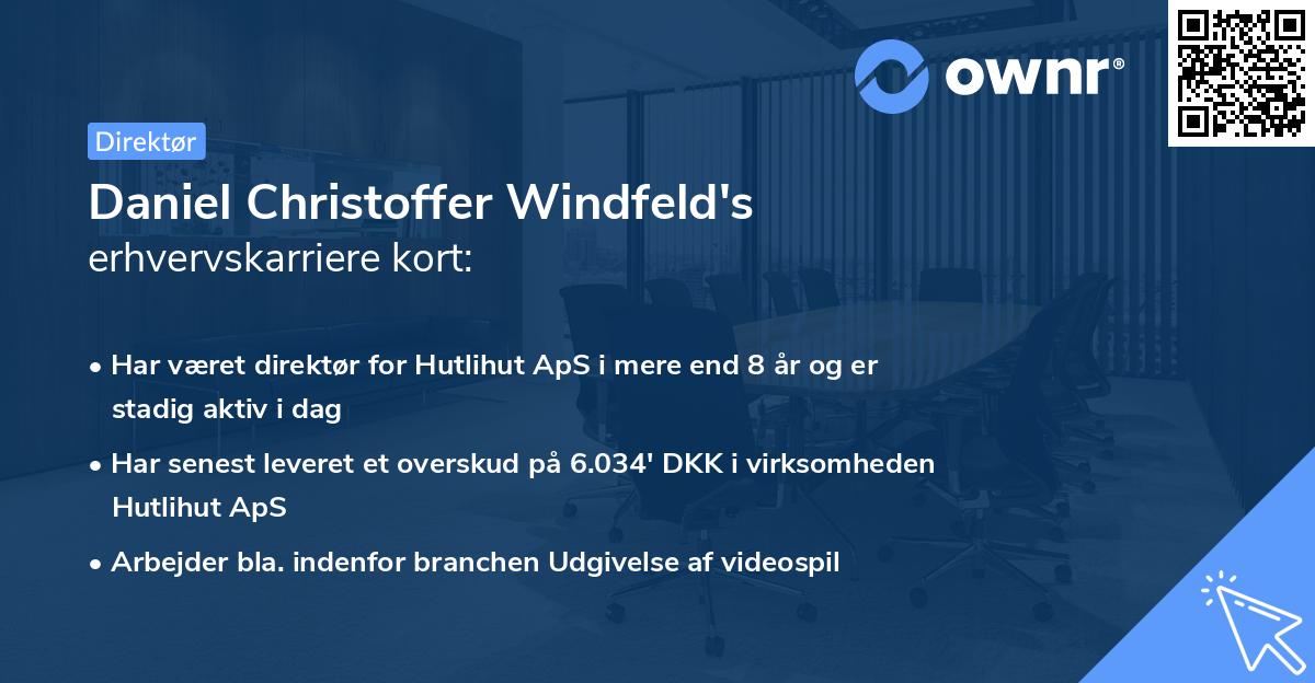 Daniel Christoffer Windfeld's erhvervskarriere kort