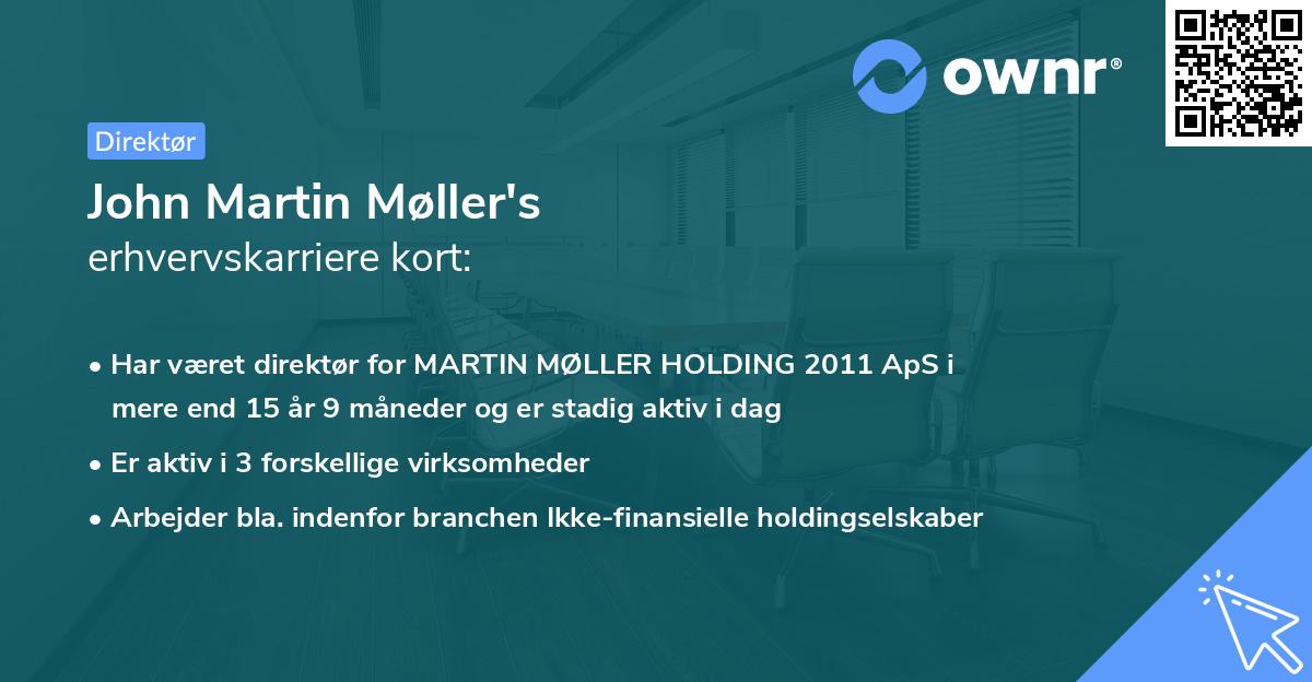 John Martin Møller's erhvervskarriere kort