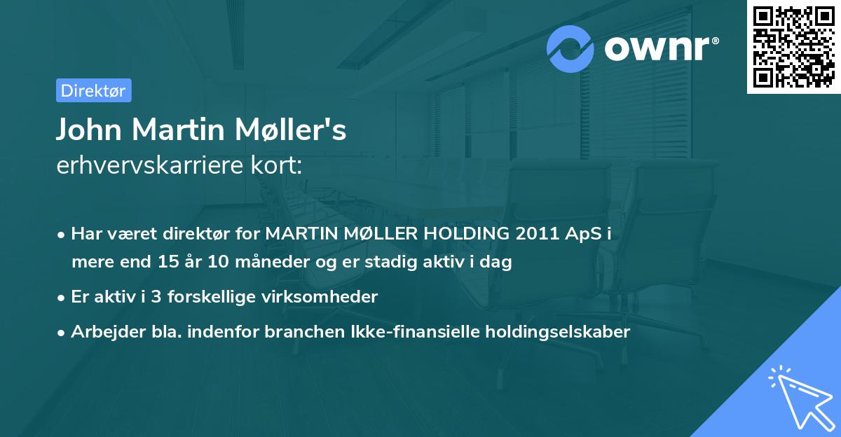 John Martin Møller's erhvervskarriere kort