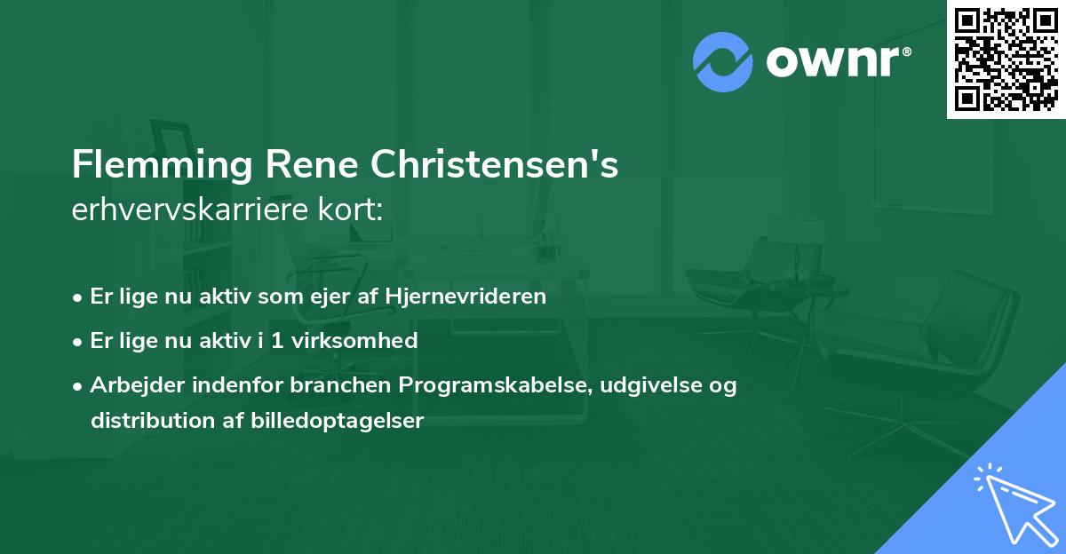 Flemming Rene Christensen's erhvervskarriere kort