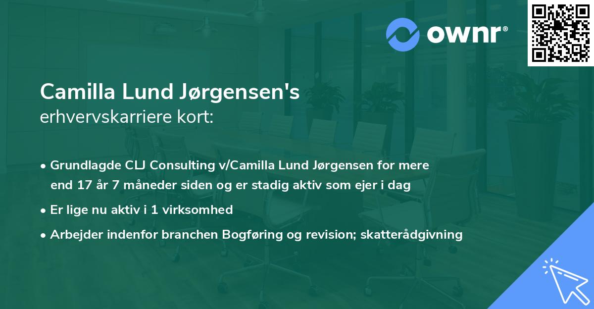 Camilla Lund Jørgensen's erhvervskarriere kort