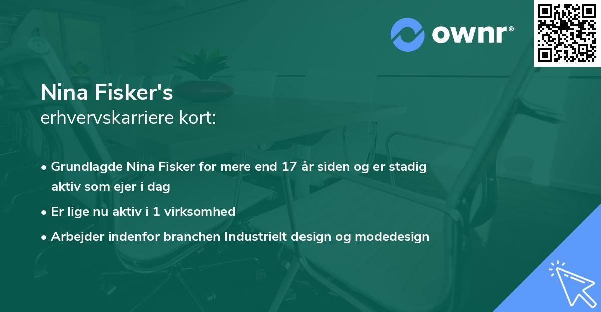 Nina Fisker's erhvervskarriere kort