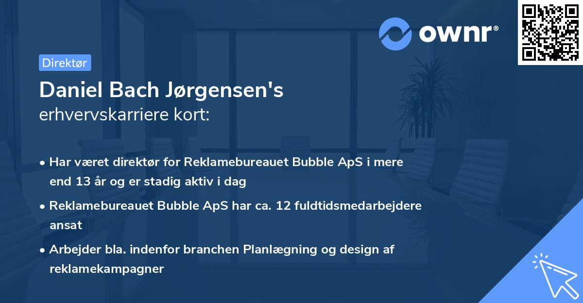 Daniel Bach Jørgensen's erhvervskarriere kort