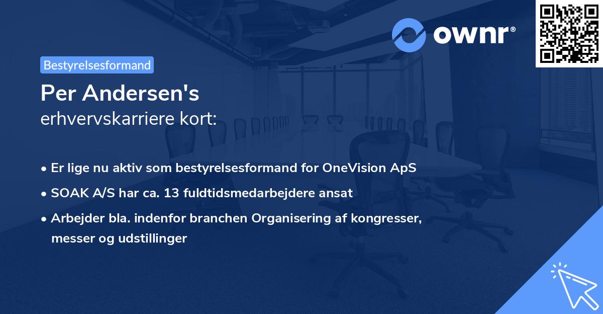 Per Andersen's erhvervskarriere kort