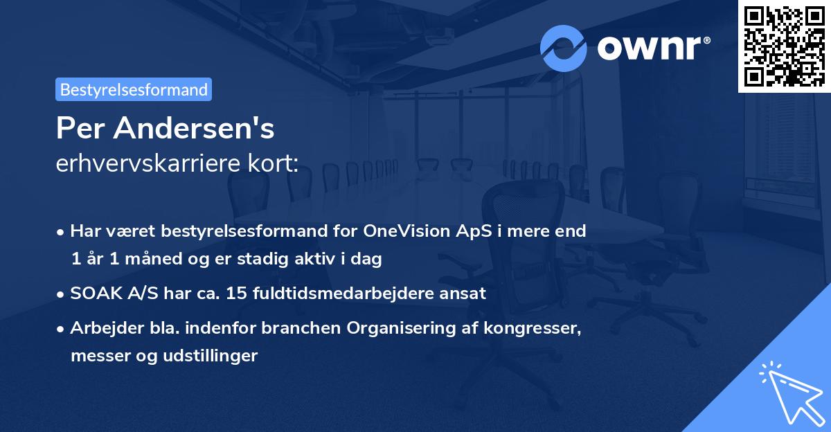 Per Andersen's erhvervskarriere kort