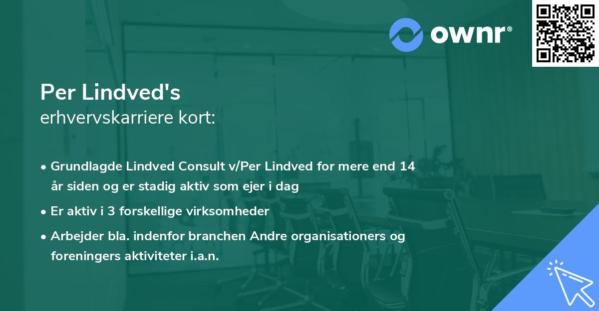 Per Lindved's erhvervskarriere kort
