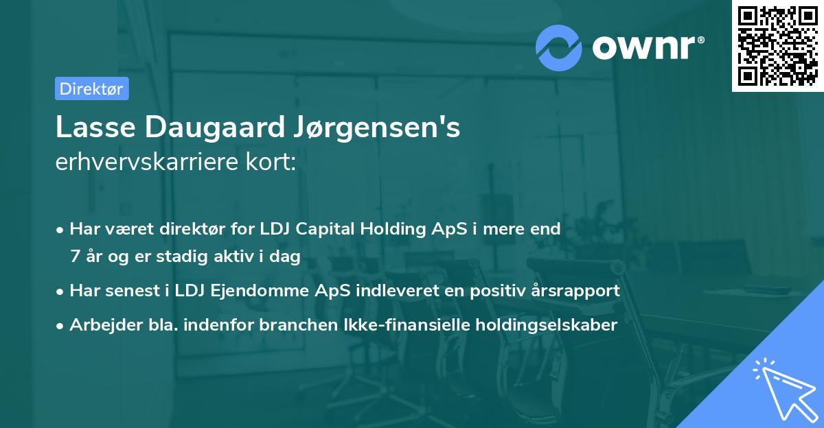 Lasse Daugaard Jørgensen's erhvervskarriere kort