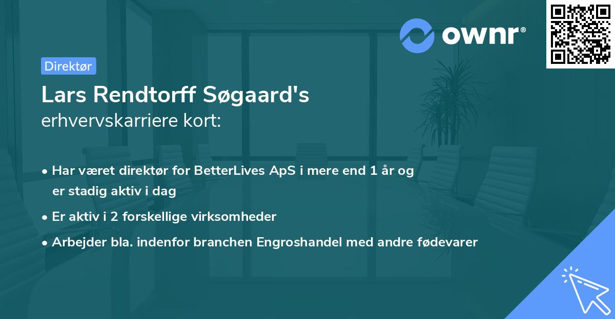 Lars Rendtorff Søgaard's erhvervskarriere kort