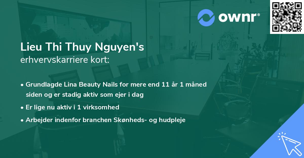 Lieu Thi Thuy Nguyen's erhvervskarriere kort